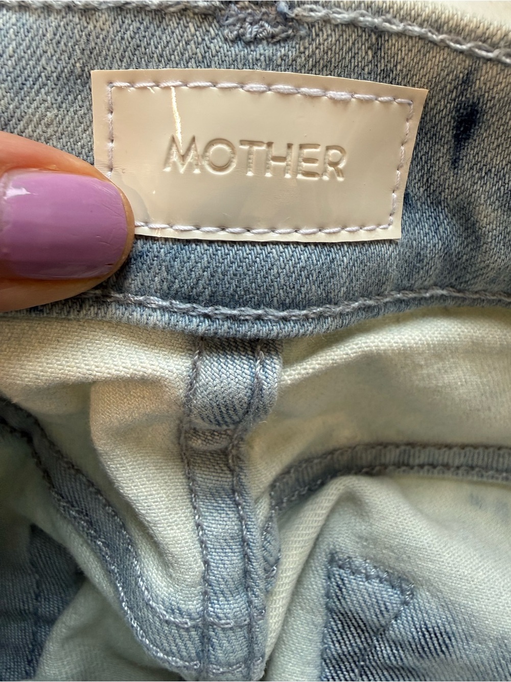MOTHER The Doozy high waisted flare in acid bleach washed laundry days size 28 - Picture 13 of 13